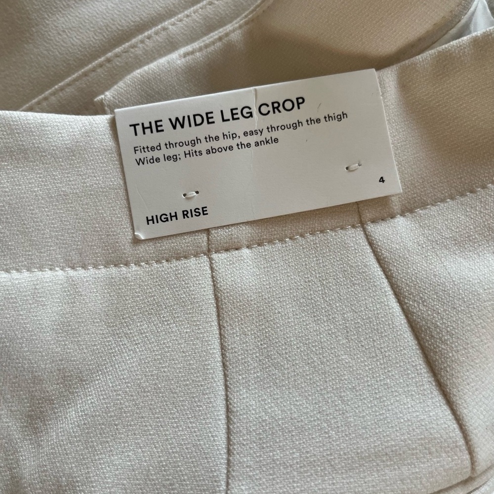 Ann Taylor High Rise wide leg croppants - Picture 6 of 8